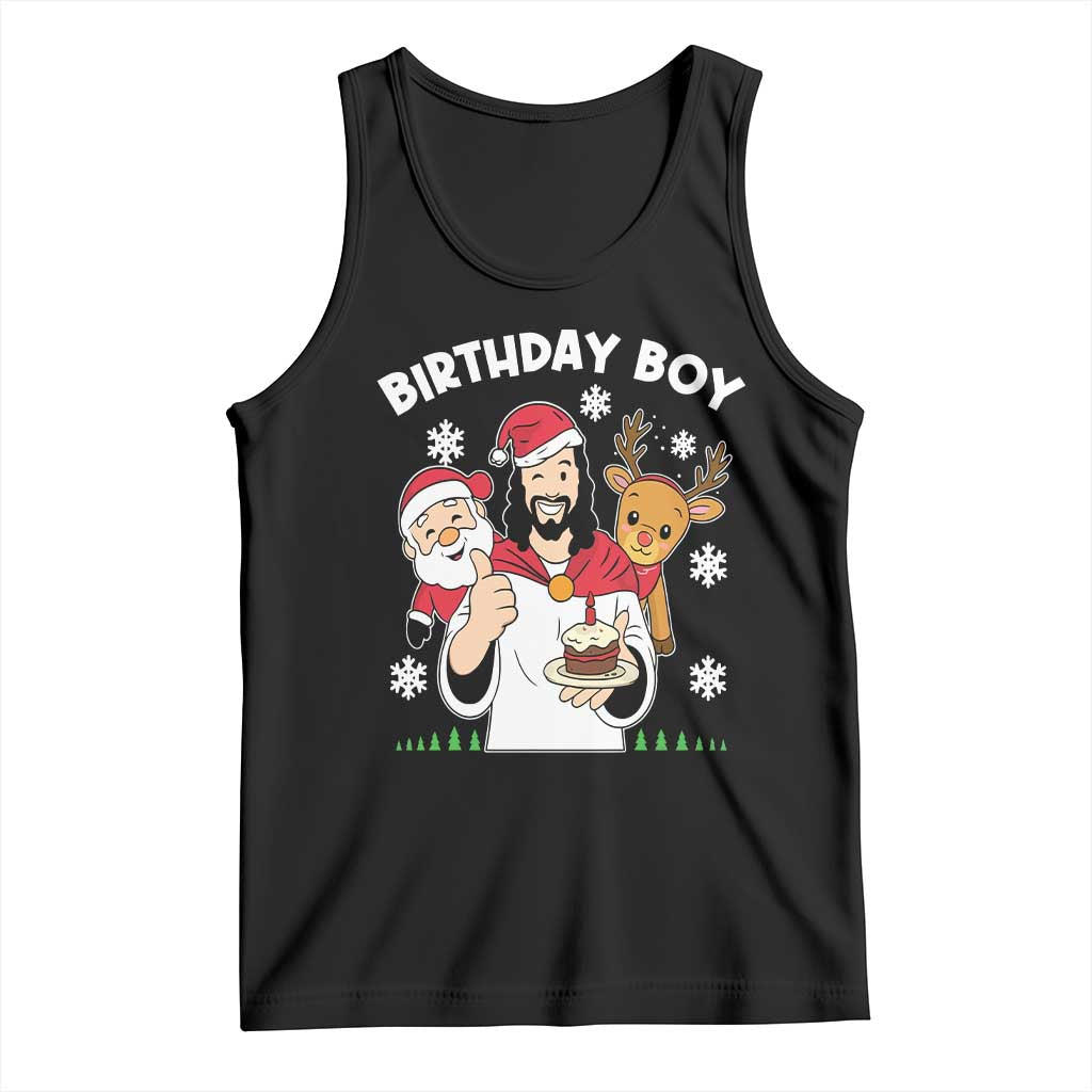 Birthday Boy Jesus Christmas Tank Top Christian Xmas TS10 Black Print Your Wear