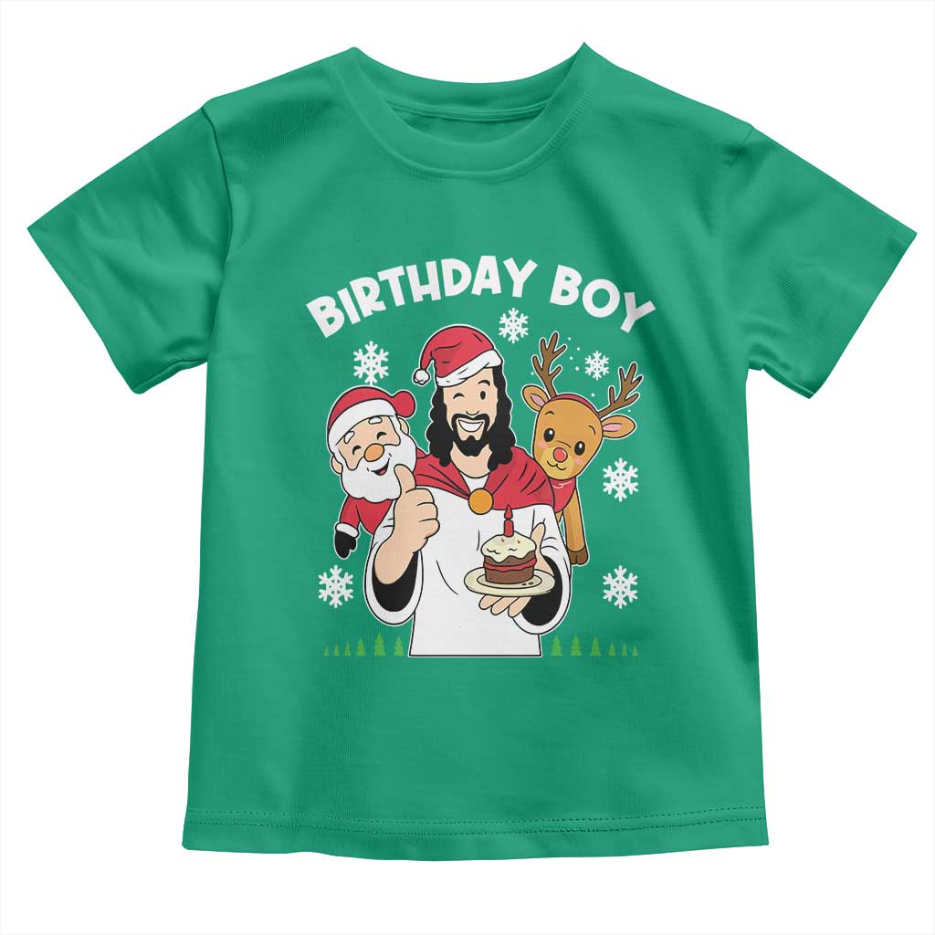 Birthday Boy Jesus Christmas Toddler T Shirt Christian Xmas TS10 Irish Green Print Your Wear