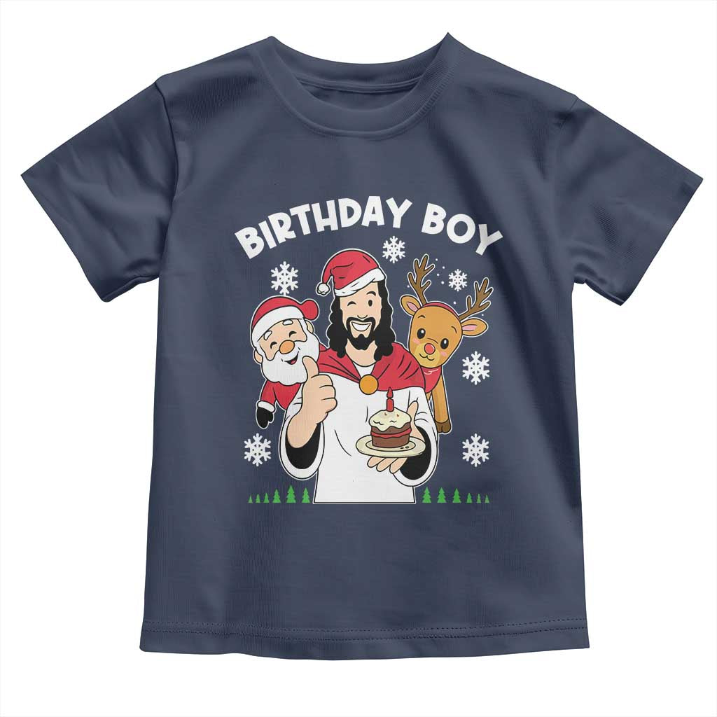 Birthday Boy Jesus Christmas Toddler T Shirt Christian Xmas TS10 Navy Print Your Wear