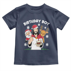 Birthday Boy Jesus Christmas Toddler T Shirt Christian Xmas TS10 Navy Print Your Wear
