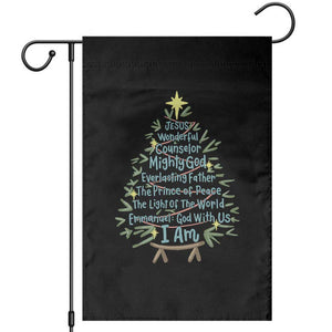 Jesus Names Christmas Tree Garden Flag Christian Bible Verse Xmas TS10 Black Print Your Wear
