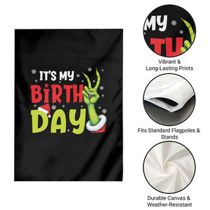 It's My Birthday Christmas Garden Flag Funny Bday Xmas TS10 Print Your Wear