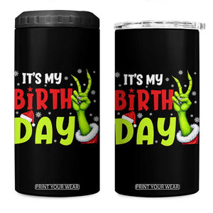 It's My Birthday Christmas 4 in 1 Can Cooler Tumbler Funny Bday Xmas TS10 One Size: 16 oz Black Print Your Wear