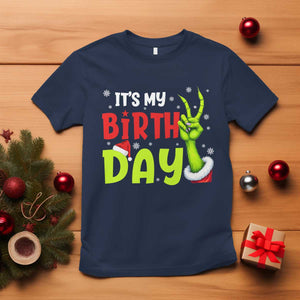 It's My Birthday Christmas T Shirt Funny Bday Xmas TS10 Navy Print Your Wear