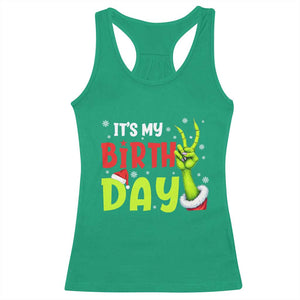 It's My Birthday Christmas Racerback Tank Top Funny Bday Xmas TS10 Irish Green Print Your Wear