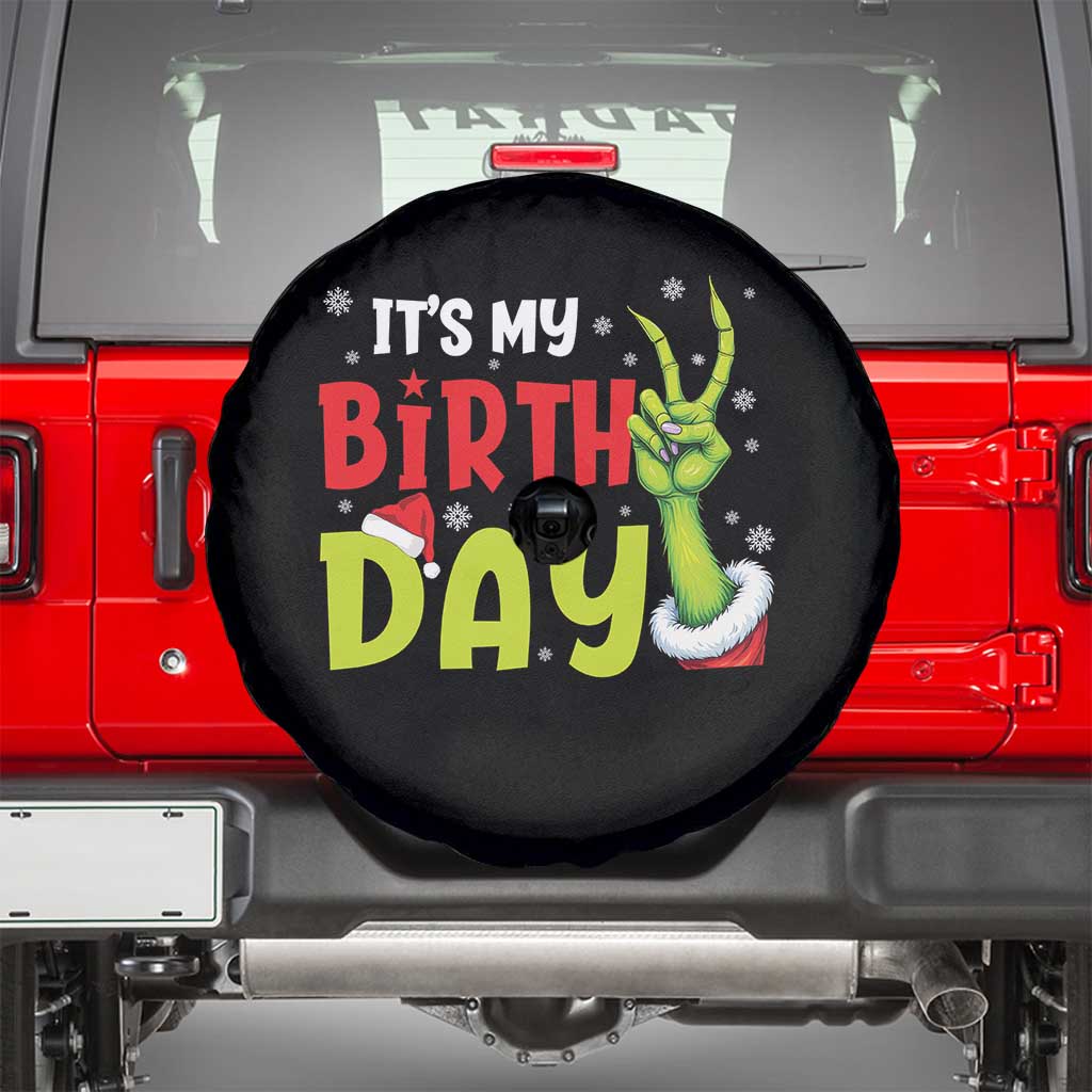 It's My Birthday Christmas Spare Tire Cover Funny Bday Xmas TS10 Black Print Your Wear