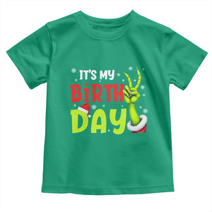It's My Birthday Christmas Toddler T Shirt Funny Bday Xmas TS10 Irish Green Print Your Wear