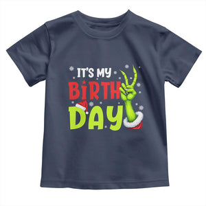 It's My Birthday Christmas Toddler T Shirt Funny Bday Xmas TS10 Navy Print Your Wear