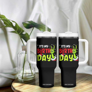 It's My Birthday Christmas Tumbler With Handle Funny Bday Xmas TS10 Print Your Wear
