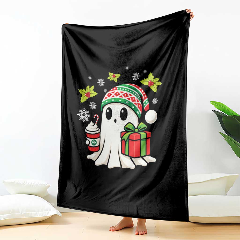Ghost Santa Christmas Throw Blanket Holiday Xmas Halloween TS10 Print Your Wear