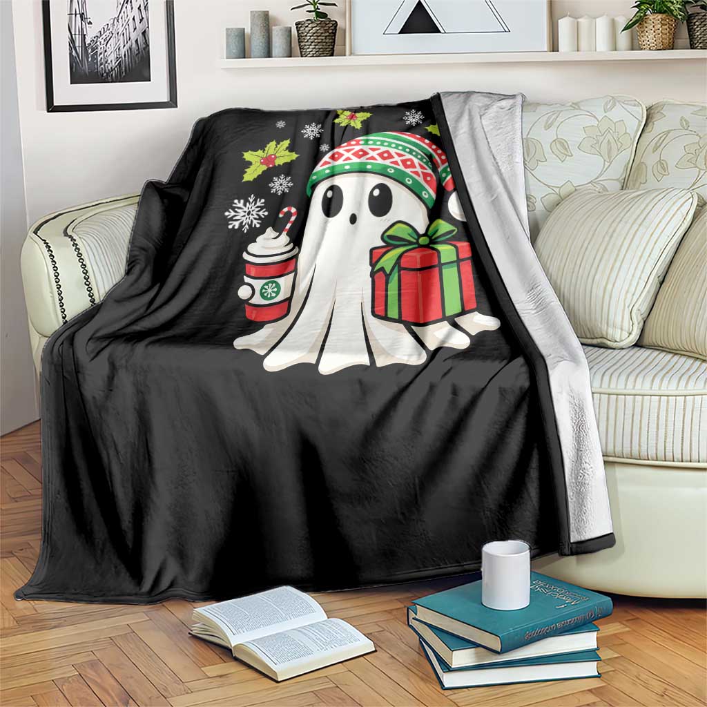 Ghost Santa Christmas Throw Blanket Holiday Xmas Halloween TS10 Print Your Wear