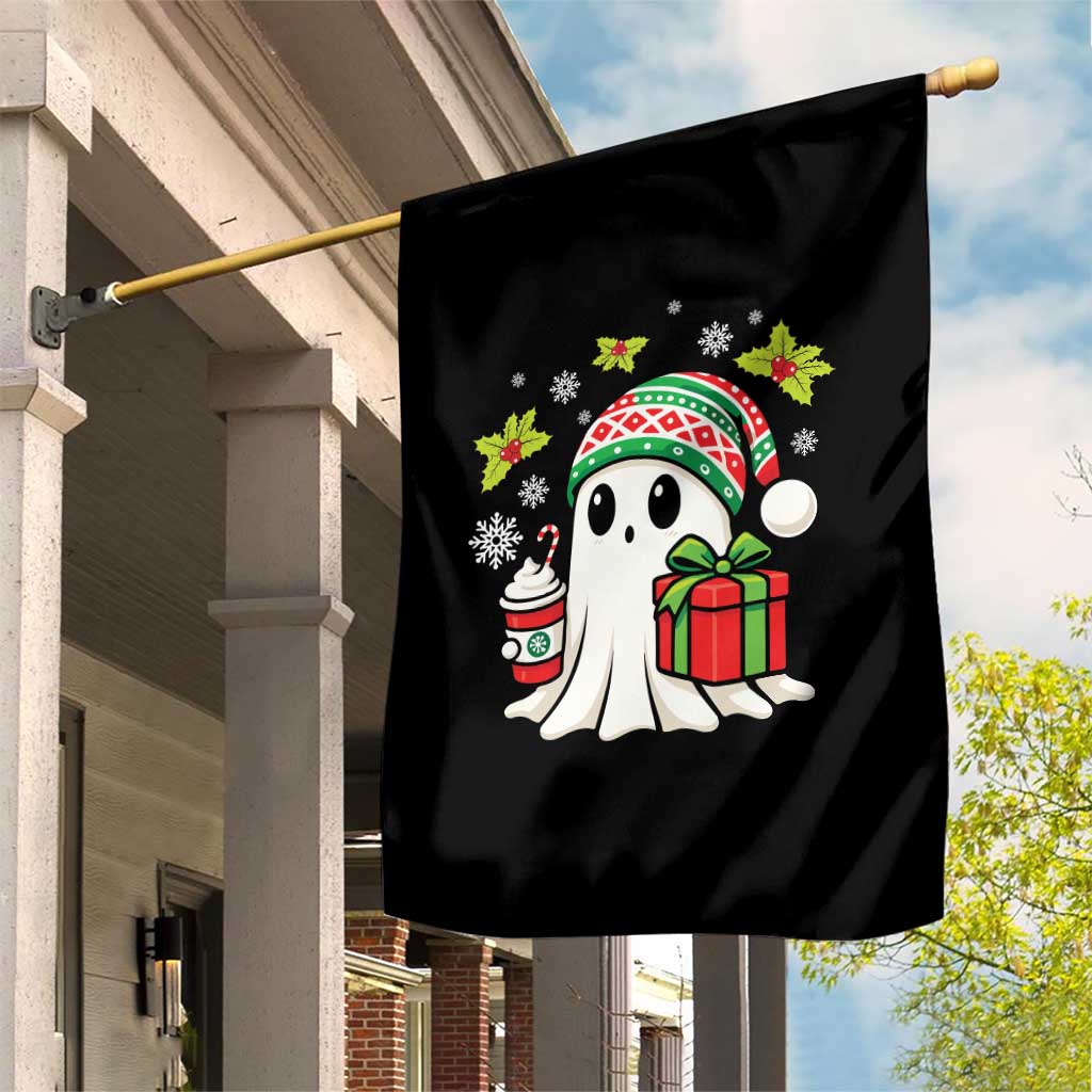 Ghost Santa Christmas Garden Flag Holiday Xmas Halloween TS10 Print Your Wear