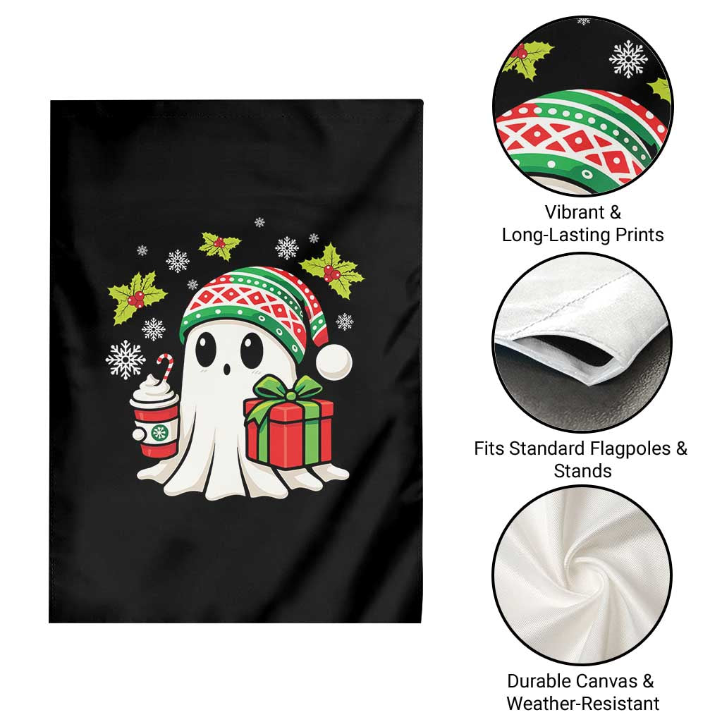 Ghost Santa Christmas Garden Flag Holiday Xmas Halloween TS10 Print Your Wear