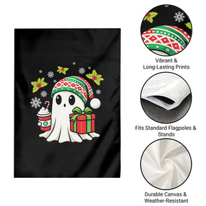 Ghost Santa Christmas Garden Flag Holiday Xmas Halloween TS10 Print Your Wear