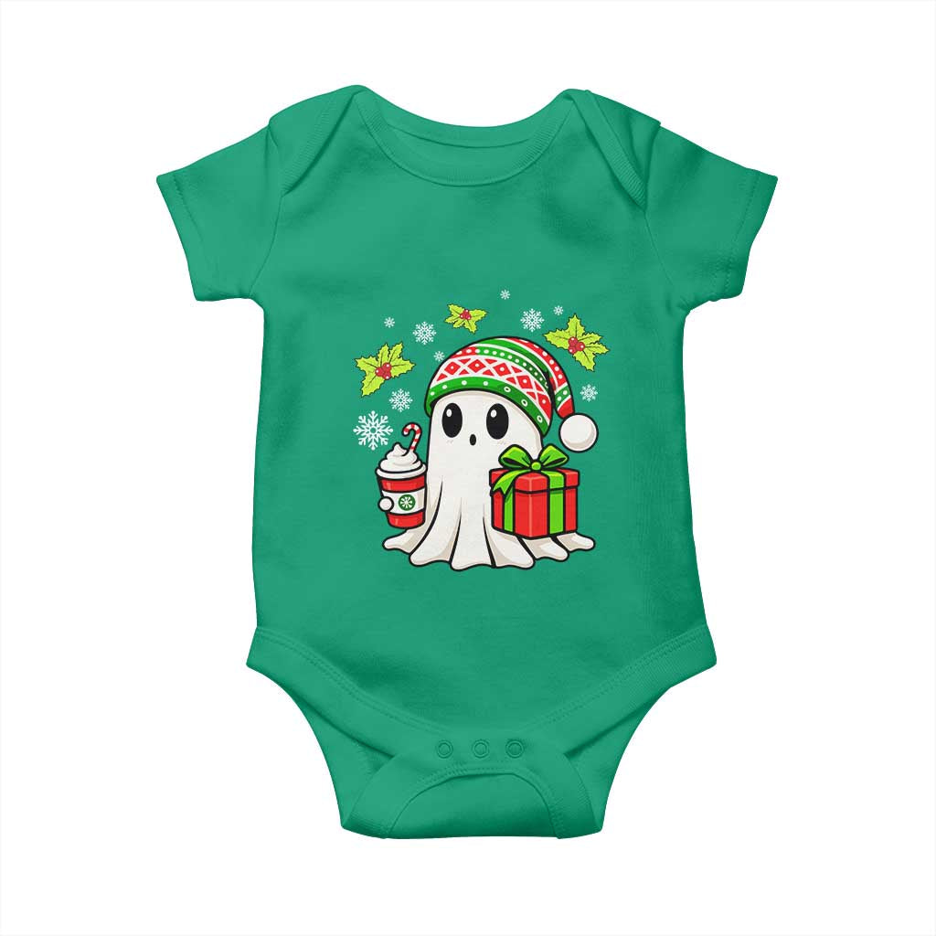 Ghost Santa Christmas Baby Onesie Holiday Xmas Halloween TS10 Irish Green Print Your Wear