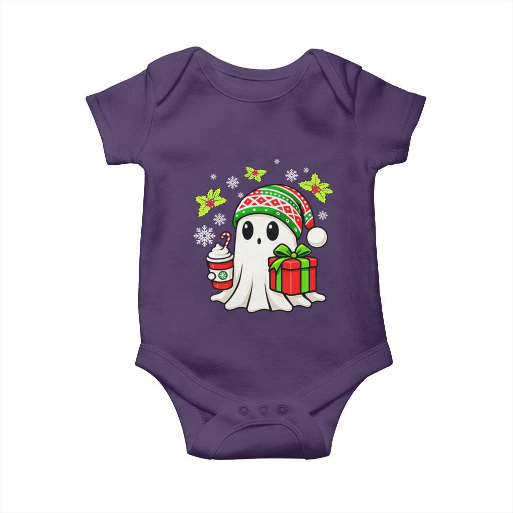 Ghost Santa Christmas Baby Onesie Holiday Xmas Halloween TS10 Purple Print Your Wear