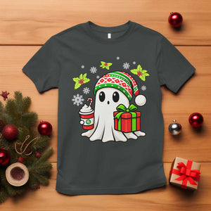 Ghost Santa Christmas T Shirt Holiday Xmas Halloween TS10 Dark Heather Print Your Wear