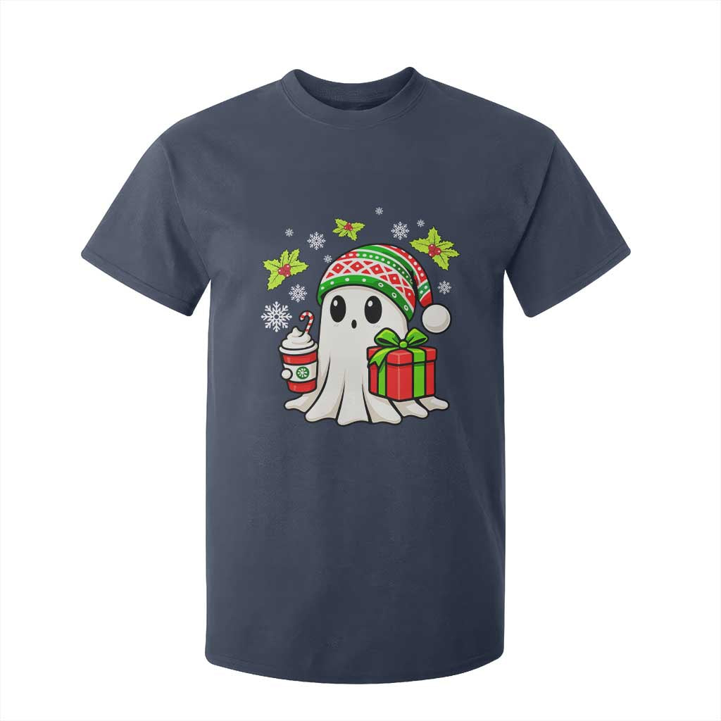 Ghost Santa Christmas T Shirt For Kid Holiday Xmas Halloween TS10 Navy Print Your Wear