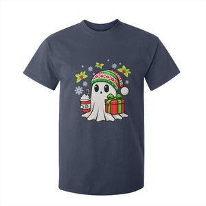 Ghost Santa Christmas T Shirt For Kid Holiday Xmas Halloween TS10 Navy Print Your Wear