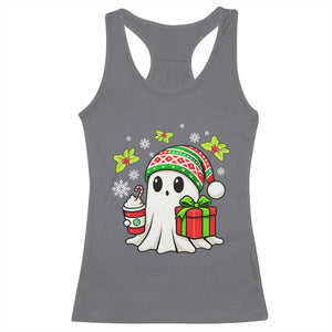 Ghost Santa Christmas Racerback Tank Top Holiday Xmas Halloween TS10 Charcoal Print Your Wear