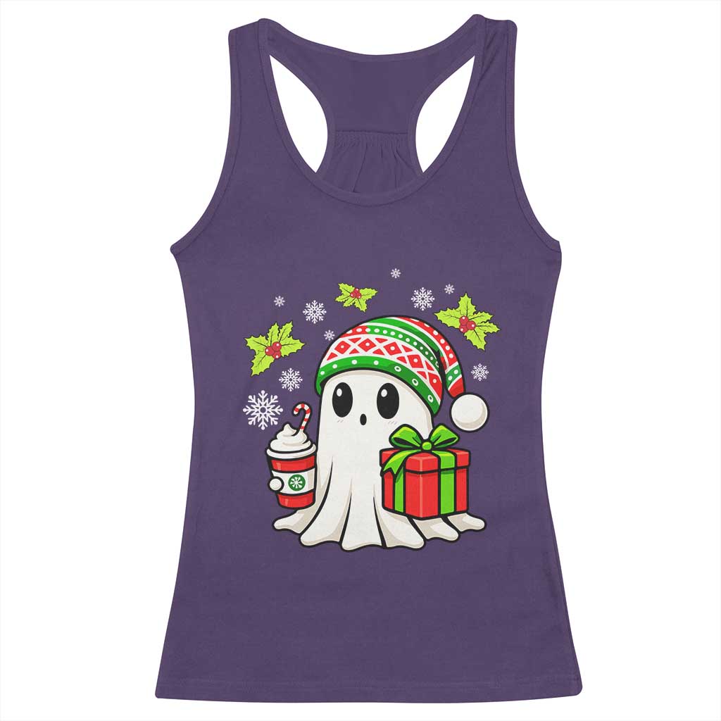 Ghost Santa Christmas Racerback Tank Top Holiday Xmas Halloween TS10 Purple Print Your Wear