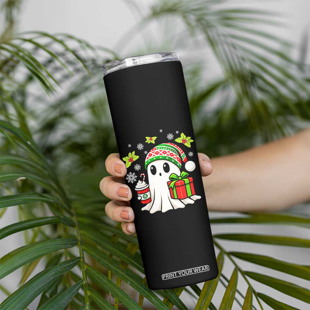 Ghost Santa Christmas Skinny Tumbler Holiday Xmas Halloween TS10 Print Your Wear