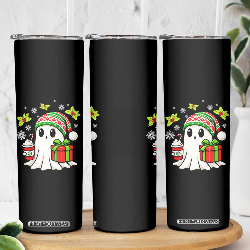 Ghost Santa Christmas Skinny Tumbler Holiday Xmas Halloween TS10 Print Your Wear