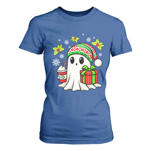 Ghost Santa Christmas T Shirt For Women Holiday Xmas Halloween TS10 Royal Blue Print Your Wear