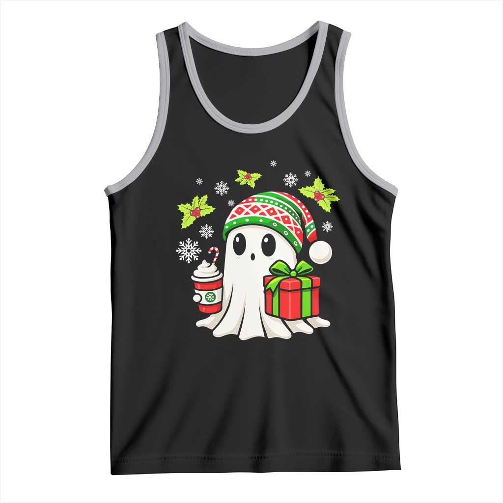 Ghost Santa Christmas Tank Top Holiday Xmas Halloween TS10 Black Athletic Heather Print Your Wear