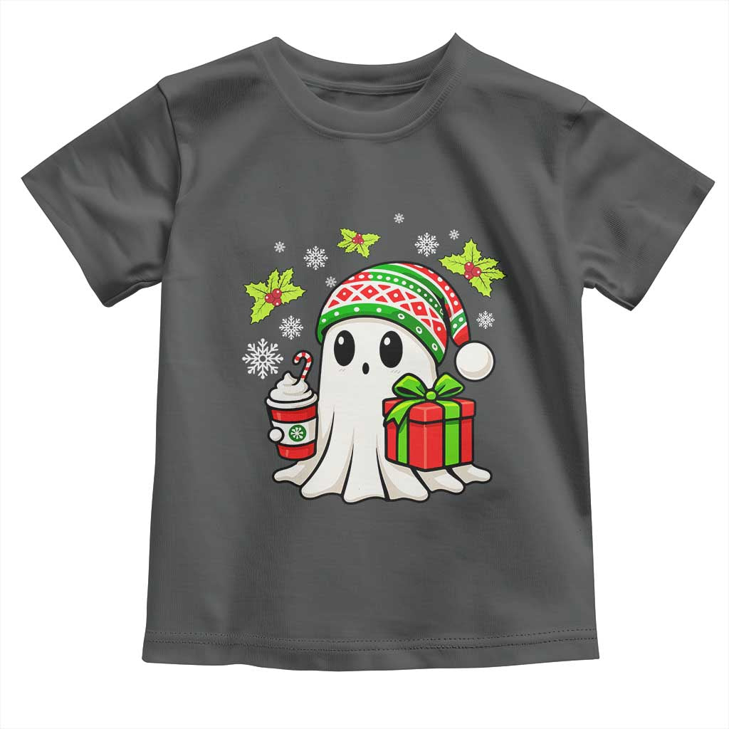 Ghost Santa Christmas Toddler T Shirt Holiday Xmas Halloween TS10 Dark Heather Print Your Wear