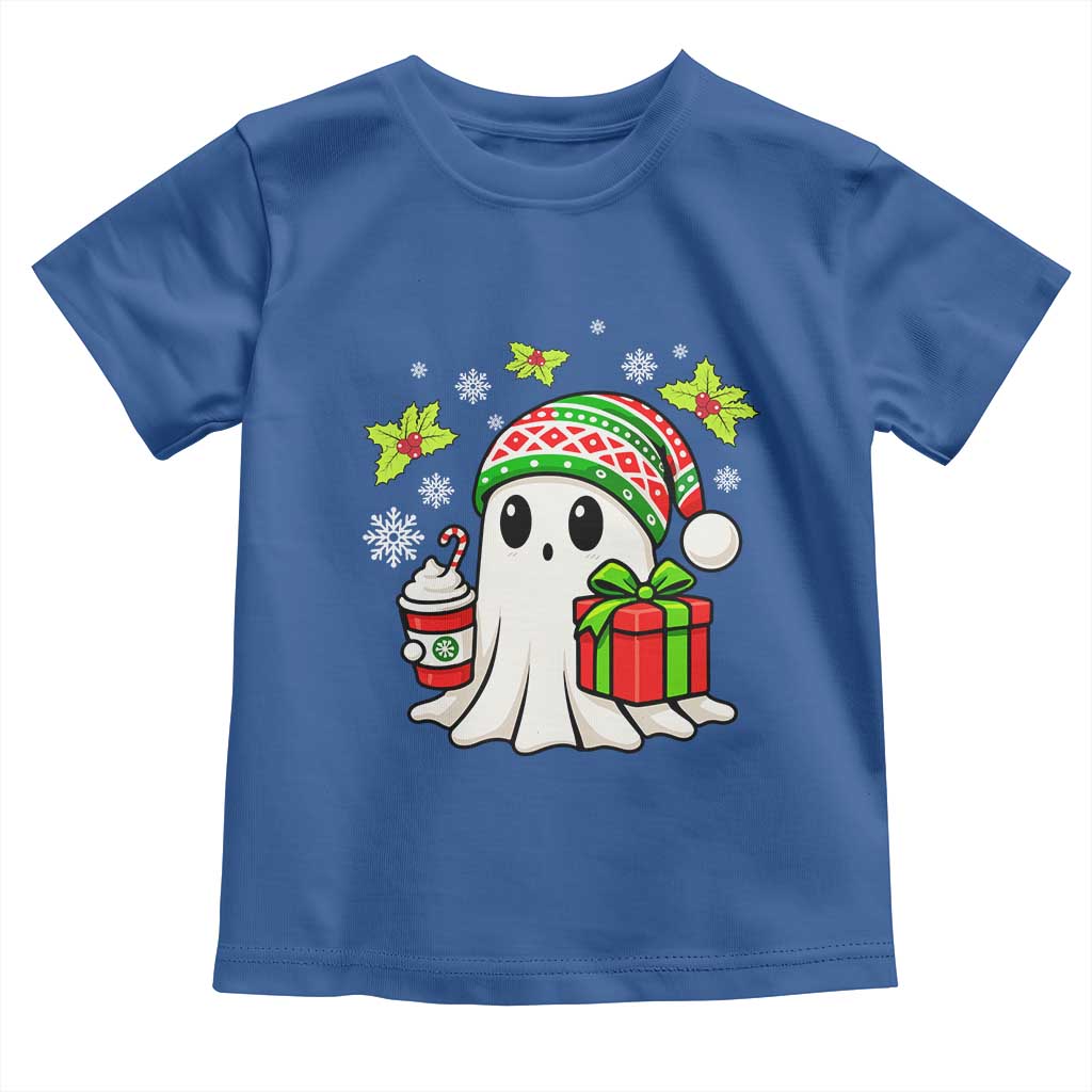Ghost Santa Christmas Toddler T Shirt Holiday Xmas Halloween TS10 Royal Blue Print Your Wear