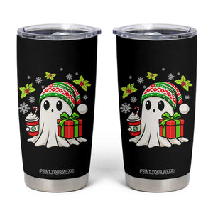 Ghost Santa Christmas Tumbler Cup Holiday Xmas Halloween TS10 Black Print Your Wear