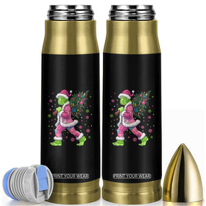 Bigfoot Christmas Tree Bullet Tumbler Pink Xmas Funny Green Sasquatch TS10 Black Print Your Wear