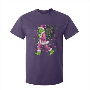 Bigfoot Christmas Tree T Shirt For Kid Pink Xmas Funny Green Sasquatch TS10 Purple Print Your Wear