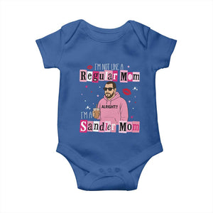 Not A Regular Mom I'm A Sandler Mom Baby Onesie Retro Movie Actor Adam Fan TS10 Royal Blue Print Your Wear