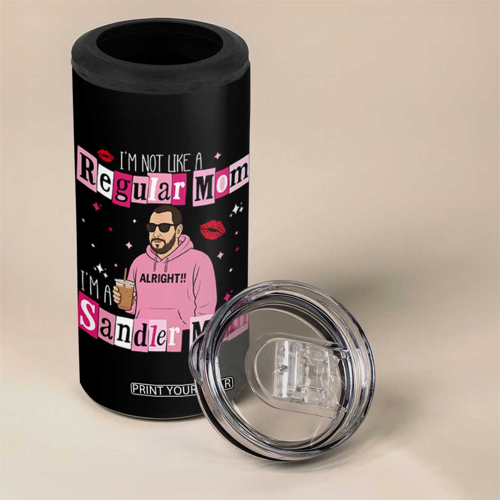 Not A Regular Mom I'm A Sandler Mom 4 in 1 Can Cooler Tumbler Retro Movie Actor Adam Fan TS10 Print Your Wear