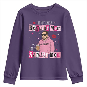 Not A Regular Mom I'm A Sandler Mom Youth Sweatshirt Retro Movie Actor Adam Fan TS10 Purple Print Your Wear