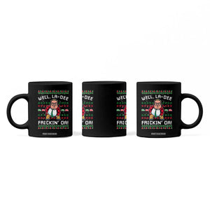 Funny Ugly Christmas Coffee Mug Well La Dee Frickin Da Xmas Saturday Night TS10 Print Your Wear