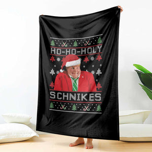 Funny Ugly Christmas Throw Blanket Chris Holy Schnikes Farley TS10 Print Your Wear
