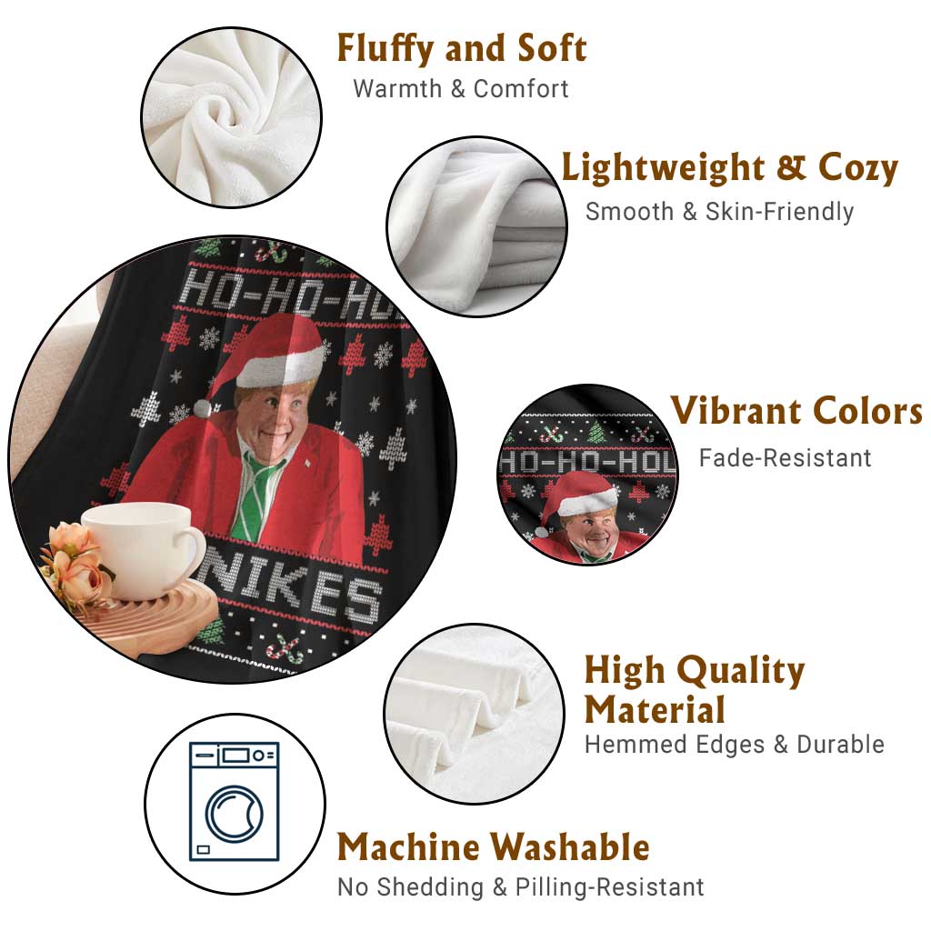 Funny Ugly Christmas Throw Blanket Chris Holy Schnikes Farley TS10 Print Your Wear