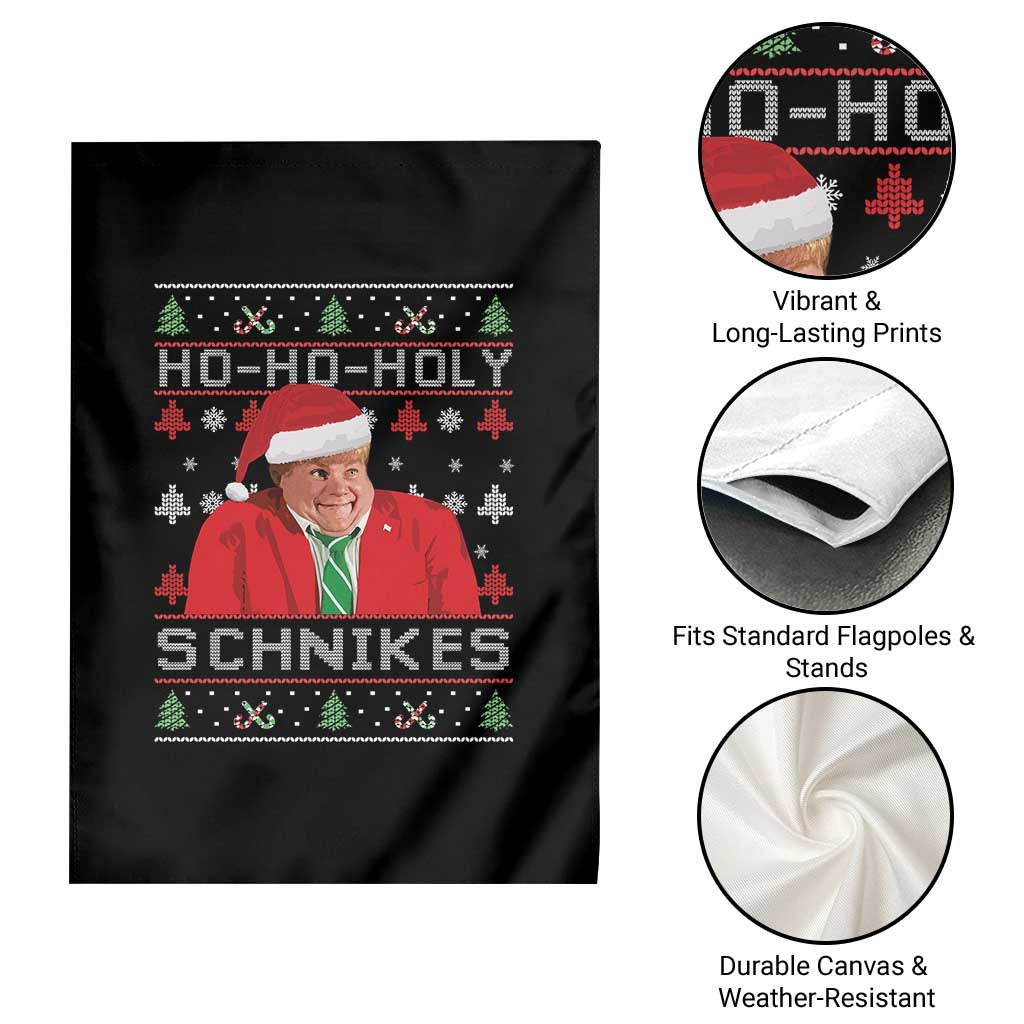 Funny Ugly Christmas Garden Flag Chris Holy Schnikes Farley TS10 Print Your Wear