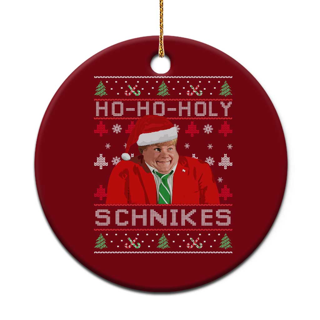 Funny Ugly Christmas Ceramic Ornament Chris Holy Schnikes Farley TS10 1pc Red Print Your Wear