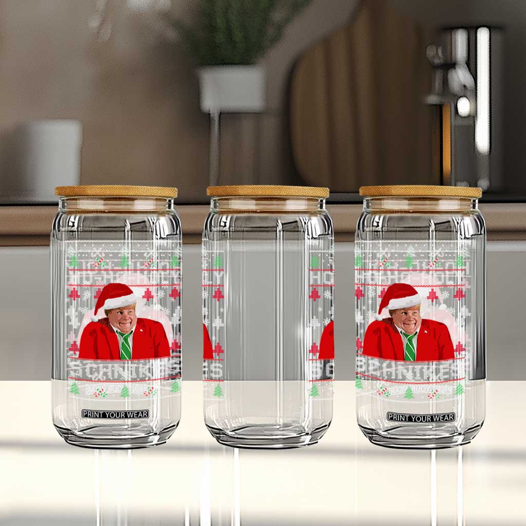 Funny Ugly Christmas Glass Can Chris Holy Schnikes Farley TS10 Print Your Wear
