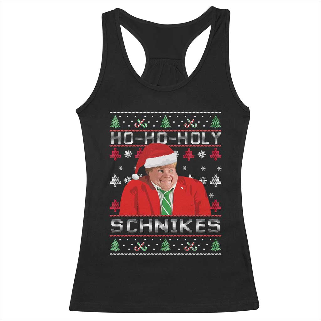 Funny Ugly Christmas Racerback Tank Top Chris Holy Schnikes Farley TS10 Black Print Your Wear