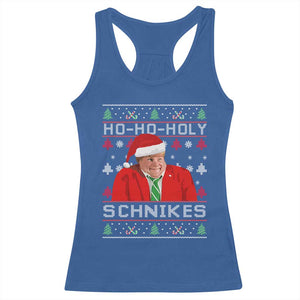 Funny Ugly Christmas Racerback Tank Top Chris Holy Schnikes Farley TS10 Royal Blue Print Your Wear