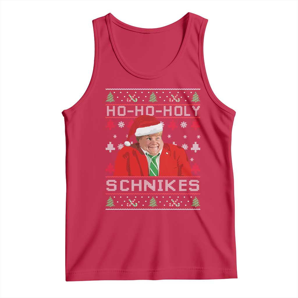 Funny Ugly Christmas Tank Top Chris Holy Schnikes Farley TS10 Red Print Your Wear