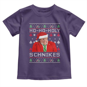 Funny Ugly Christmas Toddler T Shirt Chris Holy Schnikes Farley TS10 Purple Print Your Wear