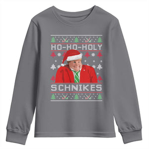 Funny Ugly Christmas Youth Sweatshirt Chris Holy Schnikes Farley TS10 Charcoal Print Your Wear