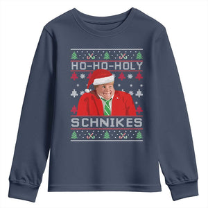 Funny Ugly Christmas Youth Sweatshirt Chris Holy Schnikes Farley TS10 Navy Print Your Wear