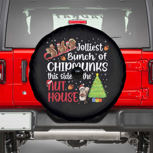 Funny Christmas Spare Tire Cover Jolliest Bunch Of Chipmunks This Side Of The Nut House TS10 Black Print Your Wear